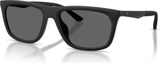 Emporio Armani Ea 4272U 500187 Zonnebril - Heren - Zonnebrillen - Zwart - 57 MM - Accessoires