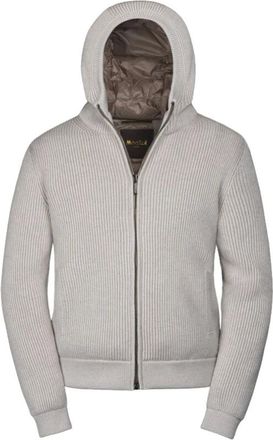 Moorer Heren, Jassen, Beige, Maat: 2XL Wol