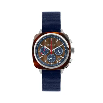 Briston Clubmaster Chronograph Quartz Blue Dial Mens Watch 262142.SA.T.15W.NNB