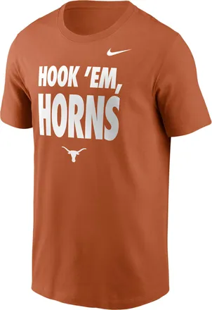 Nike Texas Sideline Slogan Nike Mens Dri-FIT College Long-Sleeve T-Shirt in Orange | 02ET81FTXE-H2B
