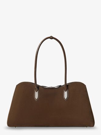 Stella McCartney Womens Vegan Suede Handbag Brown Polyamide Handbags Hand Bags