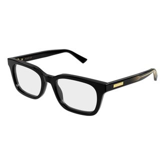 Gucci Gg 2249O Rechthoekig Montuur - Heren - Brillen - Zwart - 53 MM - Accessoires