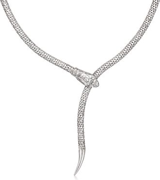 Ross-Simons Italian Sterling Silver Adjustable Snake Necklace
