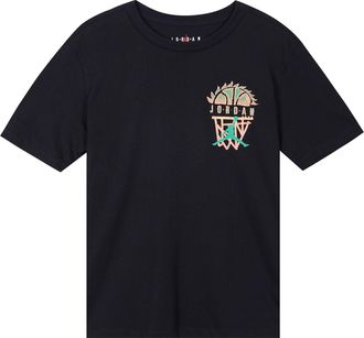 Nike Jordan Air Jordan DNA Logo Geometry Pattern Printing Round Neck Short Sleeve Black DQ8643-010