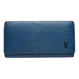 Louis Vuitton Portafoglio Vintage in Pelle Pre-owned - - Pre-owned - Donna - Blu - ONE SIZE