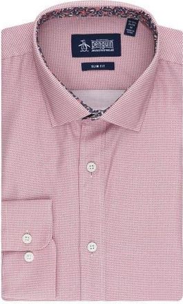 Original Penguin Royal Texture Slim Fit Dress Shirt in Nantucket at Nordstrom Rack, Size 15 - 34/35