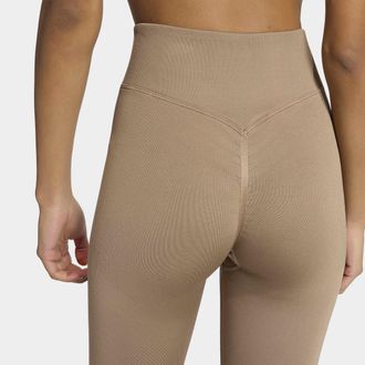 adidas Trainingstights ADIDAS PERFORMANCE WORKOUT ESSENTIALS KNIT SCRUNCH 7/8 LEGGINGS, Damen, Gr. XXL, N-Gr, chalky braun, normal, gr., Obermaterial: 70% Po