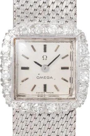 Omega Pre-owned Vintage Jewelry Watch - Dames - Vintage Horloges - Wit - ONE Size - Vintage