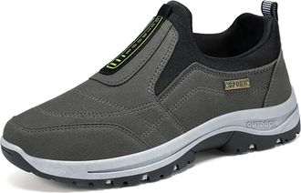 Generic Mens Hiking Shoes, Mens Shoes Casual Casual Sneakers for Daily Wear Mesh Breathable with Lightweight Stylish Features Grey