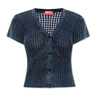 Diesel Cardigans, female, Blue, Size: 2XS Cardigan M-Rez