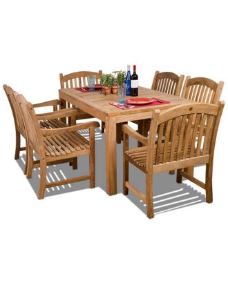 Amazonia Teak Teak Oslo 7Pc Dining Set