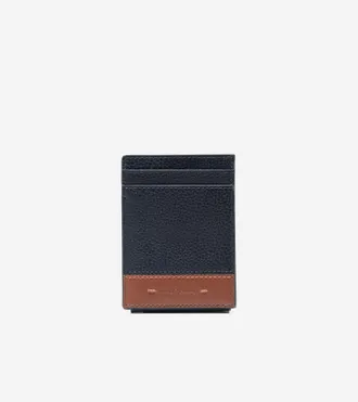 Cole Haan Mens Triboro Card Case - Blue