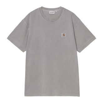 Carhartt Work in Progress Carhartt Wip, T-Shirts, male, Gray, Size: XS S/S Nelson T-Shirt