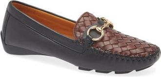 Robert Zur Perlata Driving Shoe in Black/Luggage at Nordstrom, Size 10.5