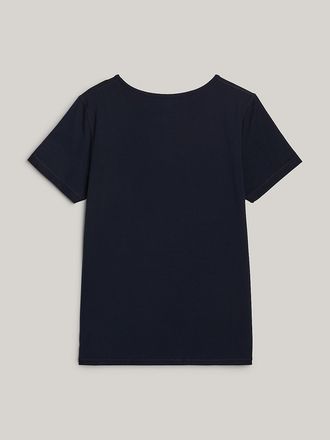 Tommy Hilfiger Womens 1985 Logo T-Shirt - Blue - XS