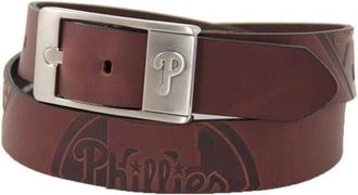 Eagles Wings Mens Brown Philadelphia Phillies Brandish Leather Belt at Nordstrom, Size 42
