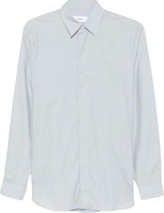 Lardini Camicia a maniche lunghe - Heren - Casual Overhemden - Blauw - 2XL - Overhemden
