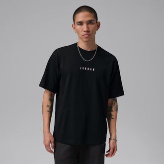 Nike Jordan Mens Jordan Embroidered T-Shirt in Black | IF5572-010