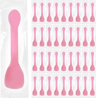 OEM Cucharas De Postre - Cucharas Para Helado - Para Fiestas - Melamina Reutilizable - 10 Cm - Rosa