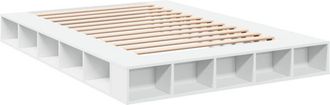 vidaXL Estructura de cama madera de ingeniería blanca 150x200 cm Vidaxl