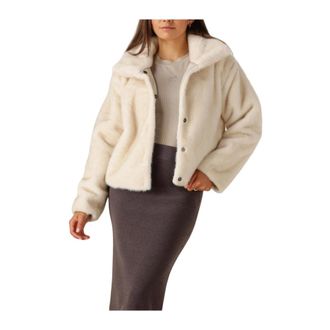 Nukus Nukus, Dames, Jassen, Beige, Maat: XL Wol