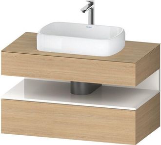Duravit Duravit Qatego Consola Mueble Bajo Lavabo, 1 Extra&iacute;ble, 1 Caj&oacute;n