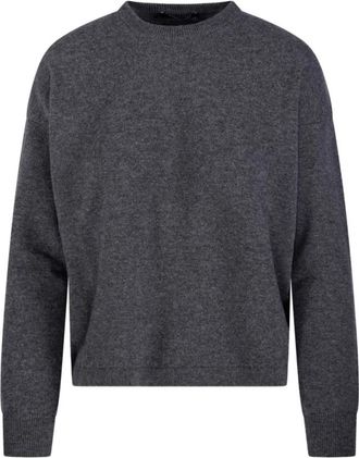 Max Mara Maglione Girocollo Nebbie - Dames - Ronde hals truien - Grijs - L - Truien & Vesten