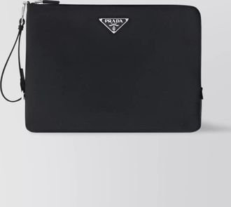 Prada leather clutch bag