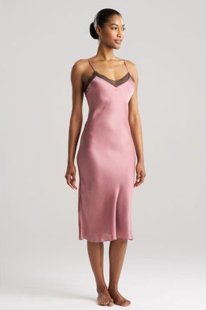 Natori ASHLEY Icon Gown with Lace in Tea Pink at Nordstrom, Size Medium