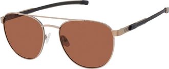 Champion TEO Polarized C02 Mens Sunglasses Brown Size 57