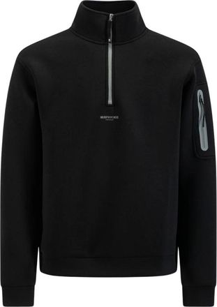 Murphy & Nye Scrupper Sweatshirt - Heren - Sweatshirts - Zwart - M - Polyester - Hoodies & sweatvesten