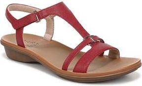 Naturalizer Sofia Sandal in Red Pebbled Faux Leather at Nordstrom Rack, Size 9.5