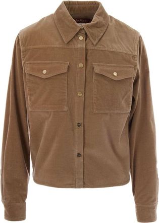 Max Mara Overhemden, Dames, Beige, 2Xs, Shirts