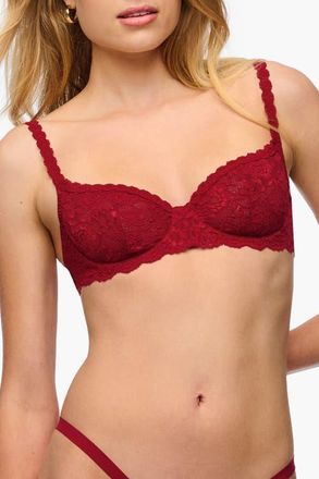 Cosabella Never Say Never Balconette Bra in Sindoor Red at Nordstrom, Size 32F