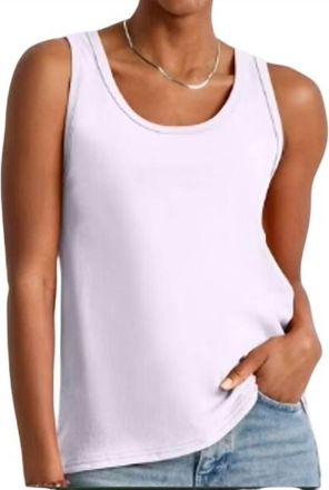 Hanes Womens Cotton Tank Tops - 4-Pack In Blue Navy Black Purple
