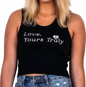 Boys Lie Yours Truly Tank Top In Black