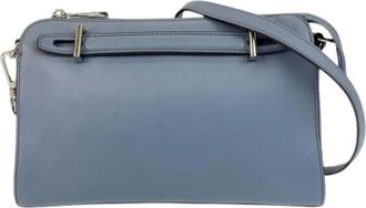 Michael Kors Pre-owned Cross Body Bags, female, Blue, Size: ONE SIZE Pre-owned Leather Shoulder Bag