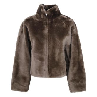 Arma Faux Fur & Shearling Jackets - Jackets - Mujer - Marr&oacute;n - 2XS