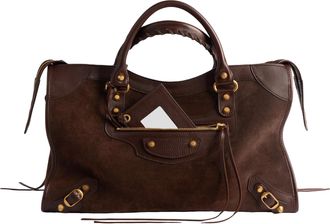 Balenciaga (WMNS) Balenciaga Le City Bag Medium Moka 8657602ACJ52356