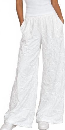 Habitat Crinkle Wide-Leg Pants In White