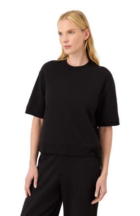 Pact Organic Cotton Airplane Sweatshirt Tee in Black at Nordstrom, Size X-Small