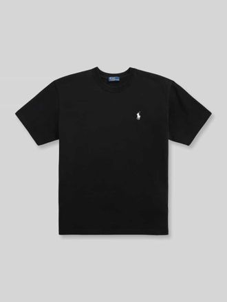 Polo Ralph Lauren Relaxed Fit T-Shirt aus reiner Baumwolle in Black, Gr&ouml;&szlig;e XL