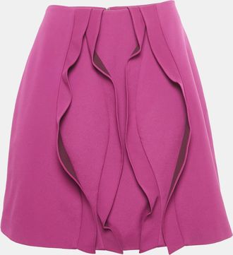 Opening Ceremony Pink Crepe Ruffled Mini Skirt