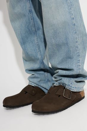 Birkenstock Boston Wire Buckle Clogs, Mens, Brown