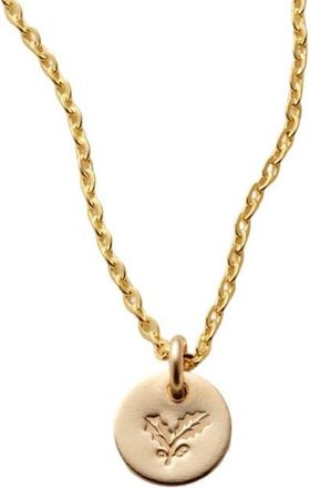 Made by Mary December Birth Flower Necklace in Gold Filled at Nordstrom, Size Medium