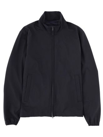 Herno Neutrals Minimalist Stand Collar Sports Jacket