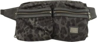 Dolce & Gabbana Pre-owned Belt Bags, female, Black, Size: ONE SIZE Pre-owned Nylon Belt Bag