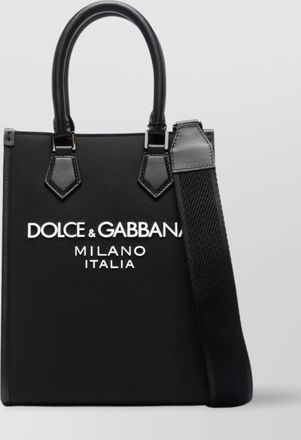 Dolce & Gabbana circular top handles tote bag with logo