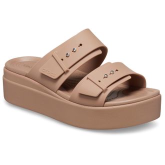 Crocs Womens Brooklyn Sandal Low - Brown - Size UK 6