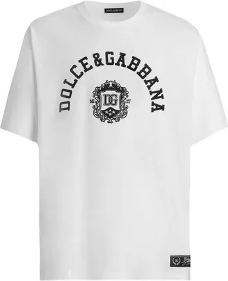 Dolce & Gabbana Logo-graphic Cotton T-shirt